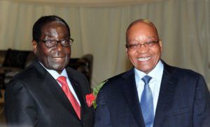 Picture of President Zuma and Robert Mugabe